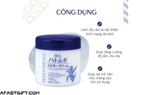 Kem Dưỡng Hatomugi Chiết Xuất Ý Dĩ Làm Sáng Da