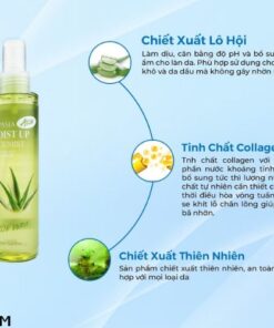 Xịt khoáng dưỡng trắng da giữ ẩm Aspasia Moist Up Face Mist Nha đam Hàn Quốc