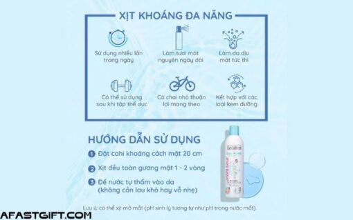 Xịt Khoáng Evoluderm Atomiseur Eau Pure Evoluderm